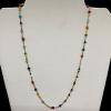 5_  Hand-wired beaded chain incorporating tiny glass, crystal and baby pearls.  $60