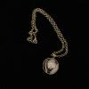 17_Acrylic and glass pendant on chain $37