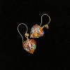 03_254K Gold Venetian Glass 22K gold vermeil earwire $45
