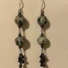 27_Jaguar jasper sterling silver ear wire 3" $40