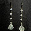 40_ Faceted Chalcedony and rainbow moonstone 14k gold-filled wire  3.5" $40 SOLD LD