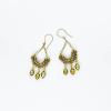 63_gold plate green pearls and 14k gold filled ear wire 1.5" $40