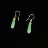 67_Vintage glass drops 1" 14k gold-filled wire $30