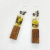 80_Resin wood onyx dried flowers 2.5" $45