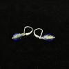 86_24k gold Murano glass sterling silver 1" $35