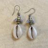 97_Cowrie shell Bees sterling silver earwire $30