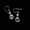 109_Pineapple quartz rainbow moonstone 14k gold-filled wire $45