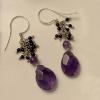 112_Amethyst Onyx Sterling silver 1.75" $58