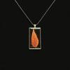 13_resin dried Autumn leaf pendant $30