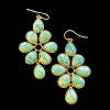 67_ Amazonite,18K gold plate 2" $35