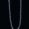 10_knotted Chinese vintage blue and white glass bead necklace $45  SOLD LD