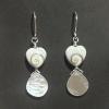 23_"Eye of Sheba" shell, mother of pearl, Sterling Silver wire 2.25" $52