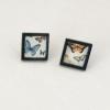 59_Paper, resin Post butterfly earrings .5" $35