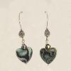 65_Abalone hearts, Swarovski crystal, Sterling Silver  2.75" $48
