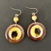 70_Dried peony petals, resin, wood, 14K gold-filled wire 1.25 $52