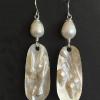28_Large pearls in natural mother of pearl, Sterling silver wire 3.5" $225