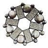 05_vintage textured, large and small clear nuggets 7" $85