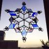 02_Fremont glass, vintage spectrum baroque glass, bevels 11" $165