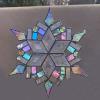 18_ reflective light same medium dichroic snowflake 11" $125 SOLD KB