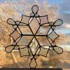 22_irridized and beveled glass 10" $85 SOLD AS